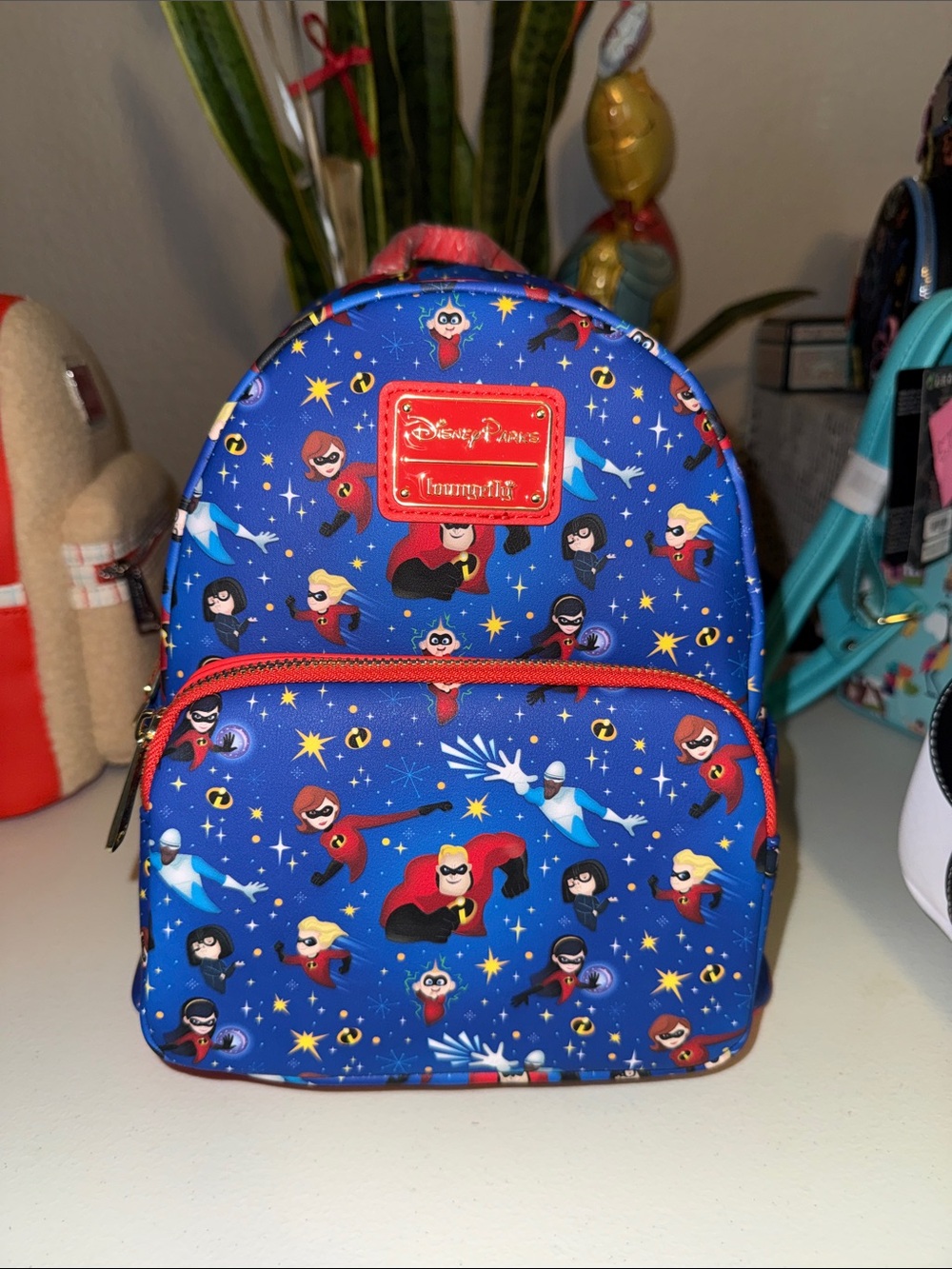 Disney The Incredibles Kids Blue and Red Mini Backpack